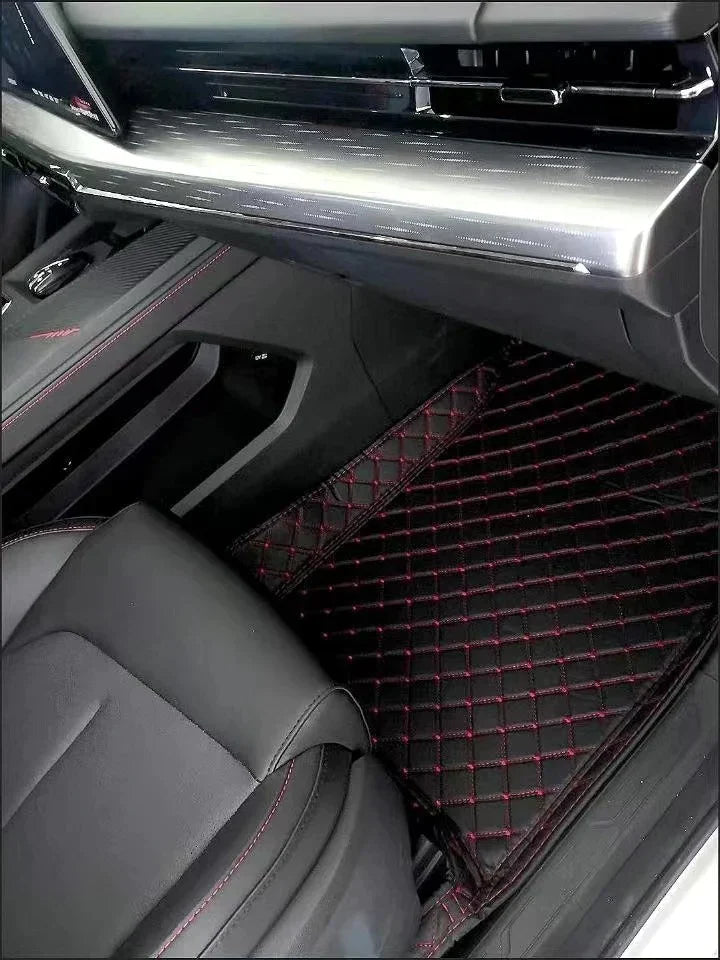 5-piece waterproof leather car mat set