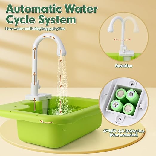 Kids Sink with Running Water Playset