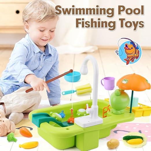 Kids Sink with Running Water Playset