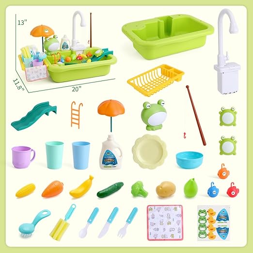 Kids Sink with Running Water Playset