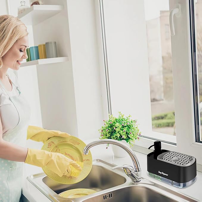 4-in-1 Soap Dispenser Set with Sponge Holder