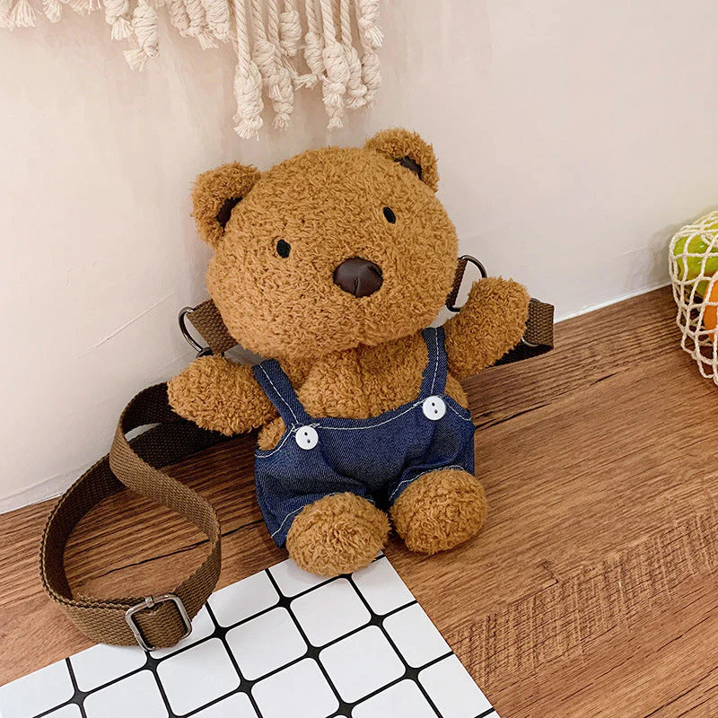 Plush Bear Crossbody Bag