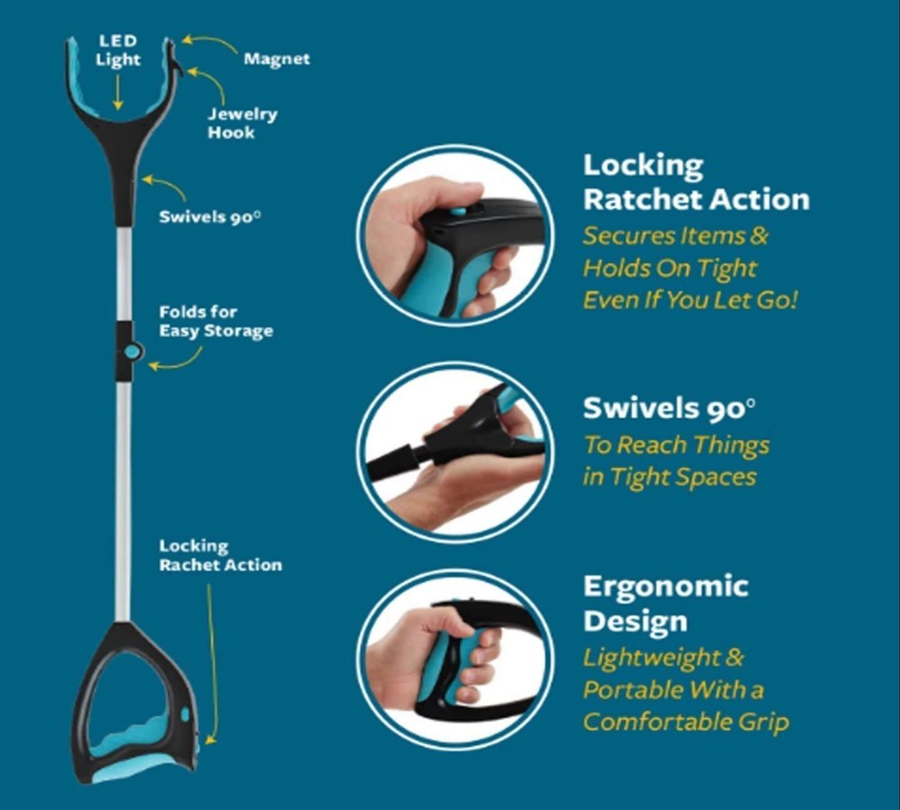 Multi-Use Foldable Ultimate Grabber Tool