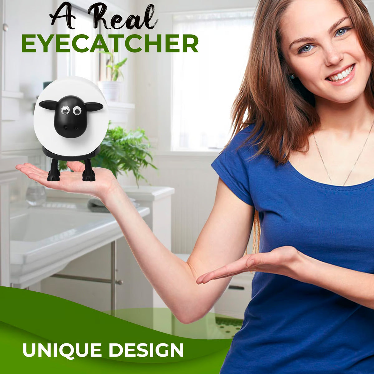 Delightful Sheep Toilet Roll Organizer