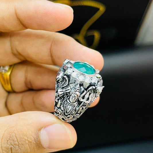 Lord Shiv Ji Silver Ring