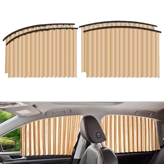 Foldable Car Window Privacy Curtains