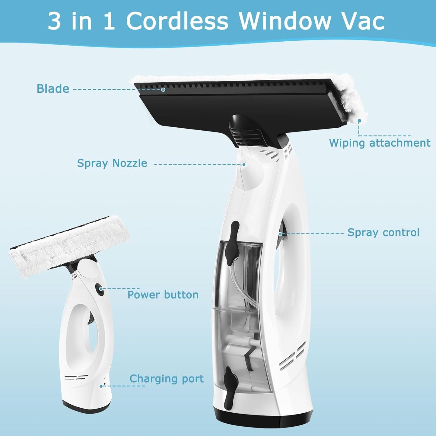 Rechargeable Stain Removal Multipurpose Vacuum Cleaner