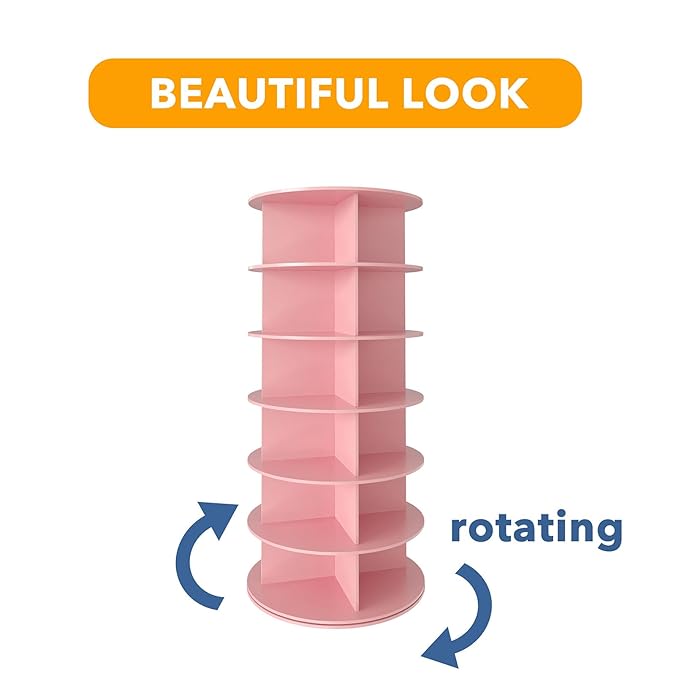 Rotating Shoe Rack Tower