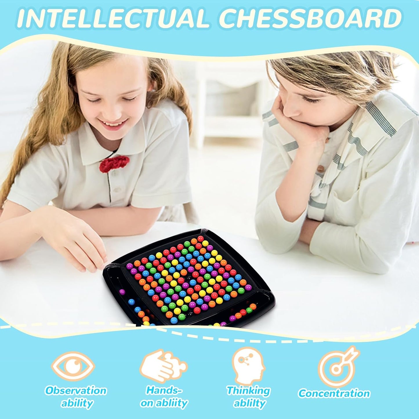 Rainbow Ball Chess Board Game