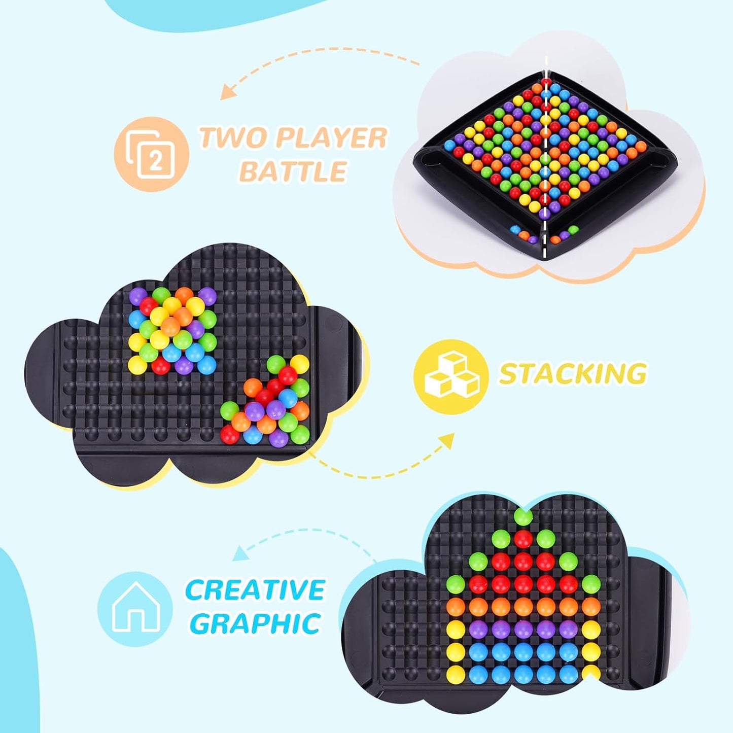 Rainbow Ball Chess Board Game