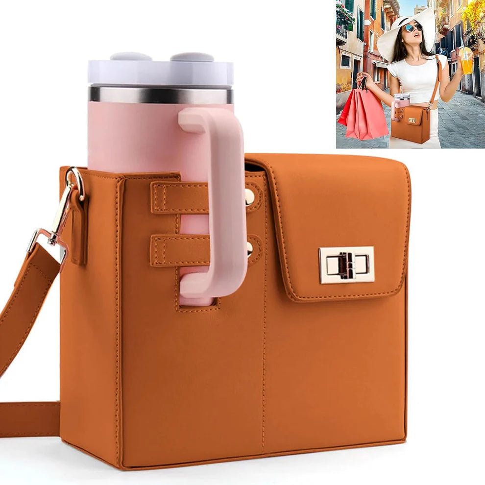Outdoor Portable Crossbody Water Cup Storage Bag