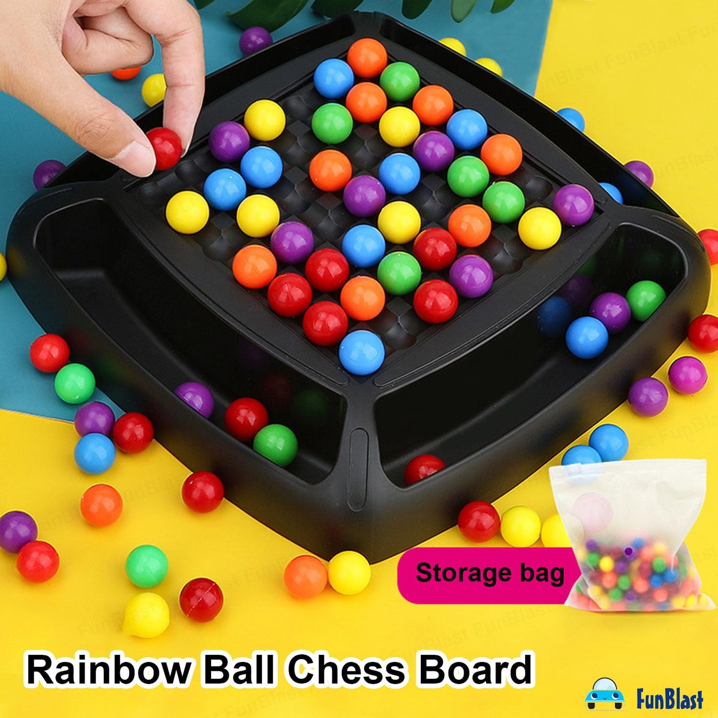 Rainbow Ball Chess Board Game