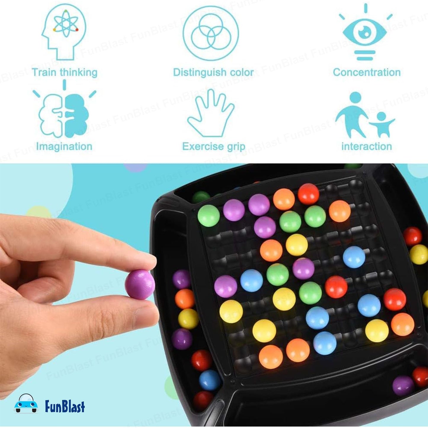 Rainbow Ball Chess Board Game