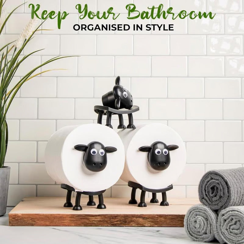 Delightful Sheep Toilet Roll Organizer