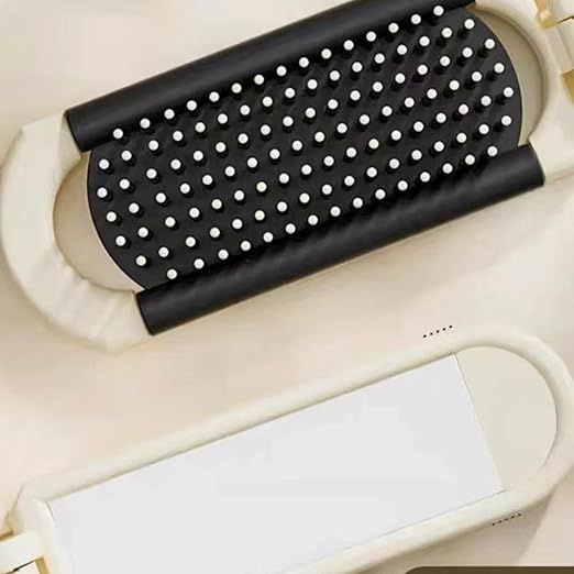 Folded Hair Comb with Built-in Mirror