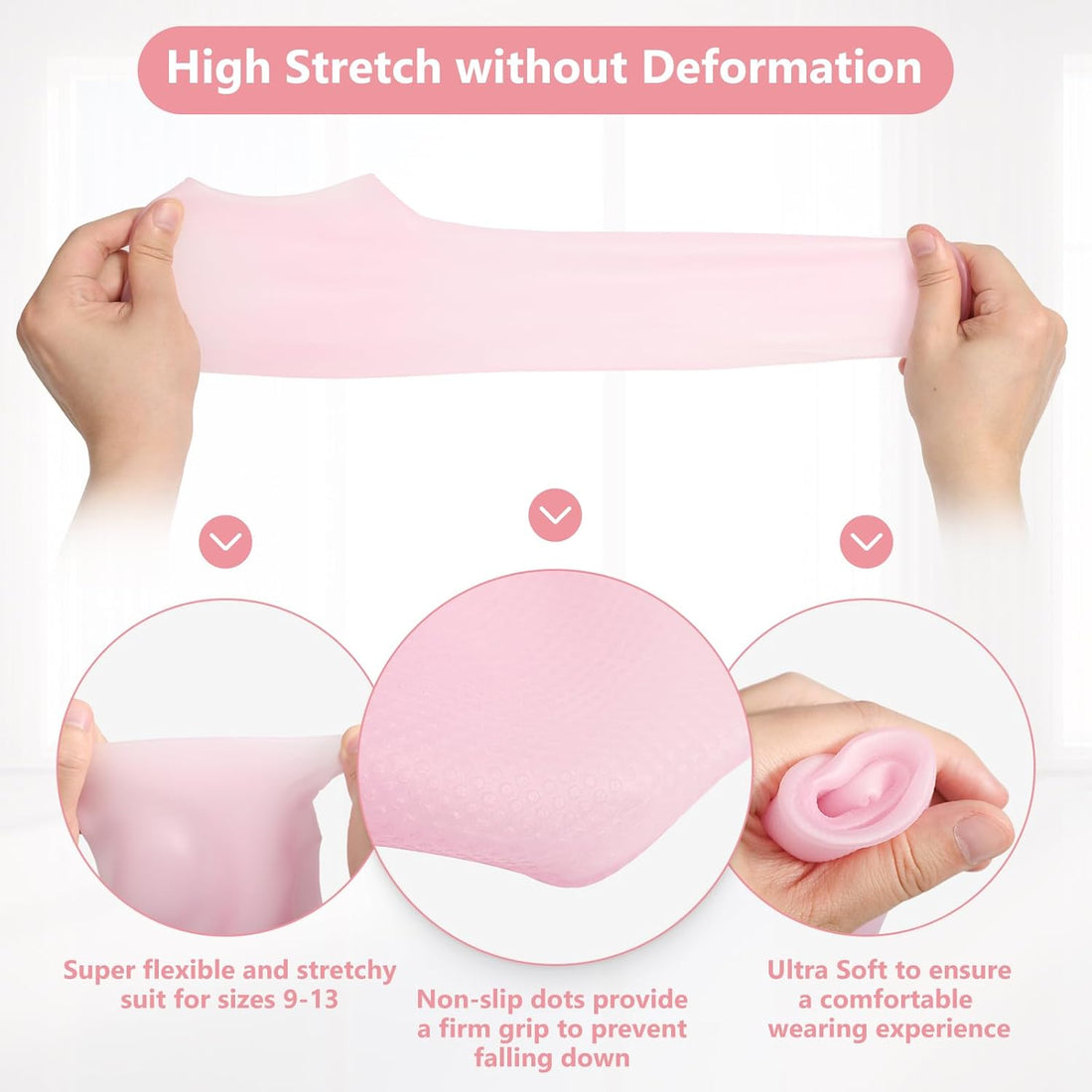 Reusable Crack Healer Silicone Socks(Set Of 2)