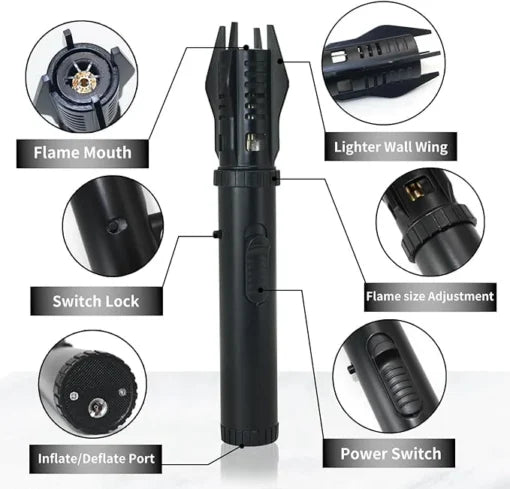 Safety Locked Mini Durable Metal Torch Lighter