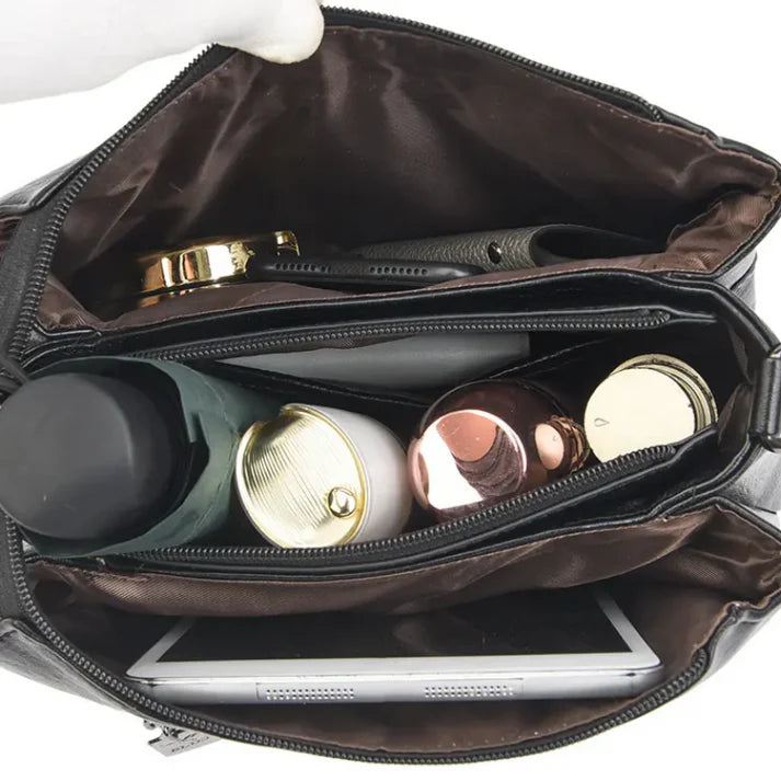 Large-Capacity Multilayer Shoulder Bag