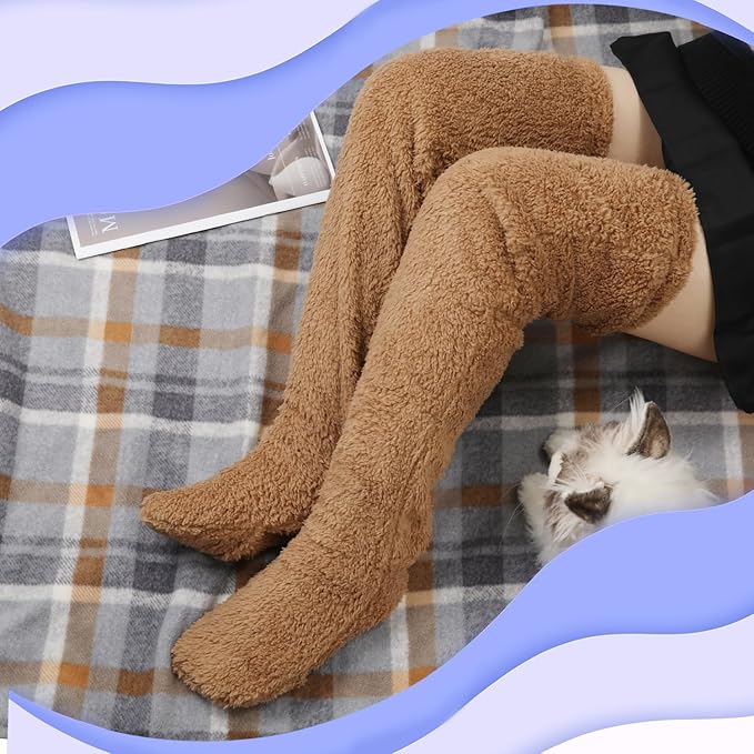 Plush Over-the-Knee Leg Warmers