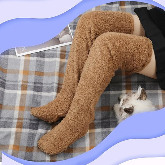 Plush Over-the-Knee Leg Warmers