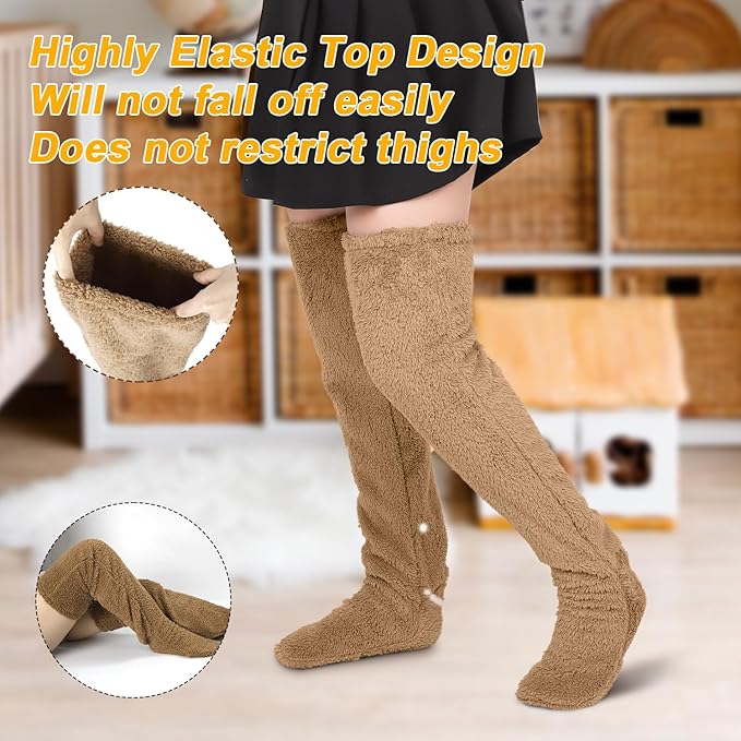 Plush Over-the-Knee Leg Warmers