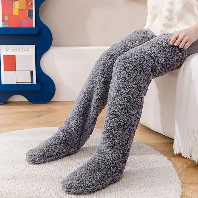 Plush Over-the-Knee Leg Warmers