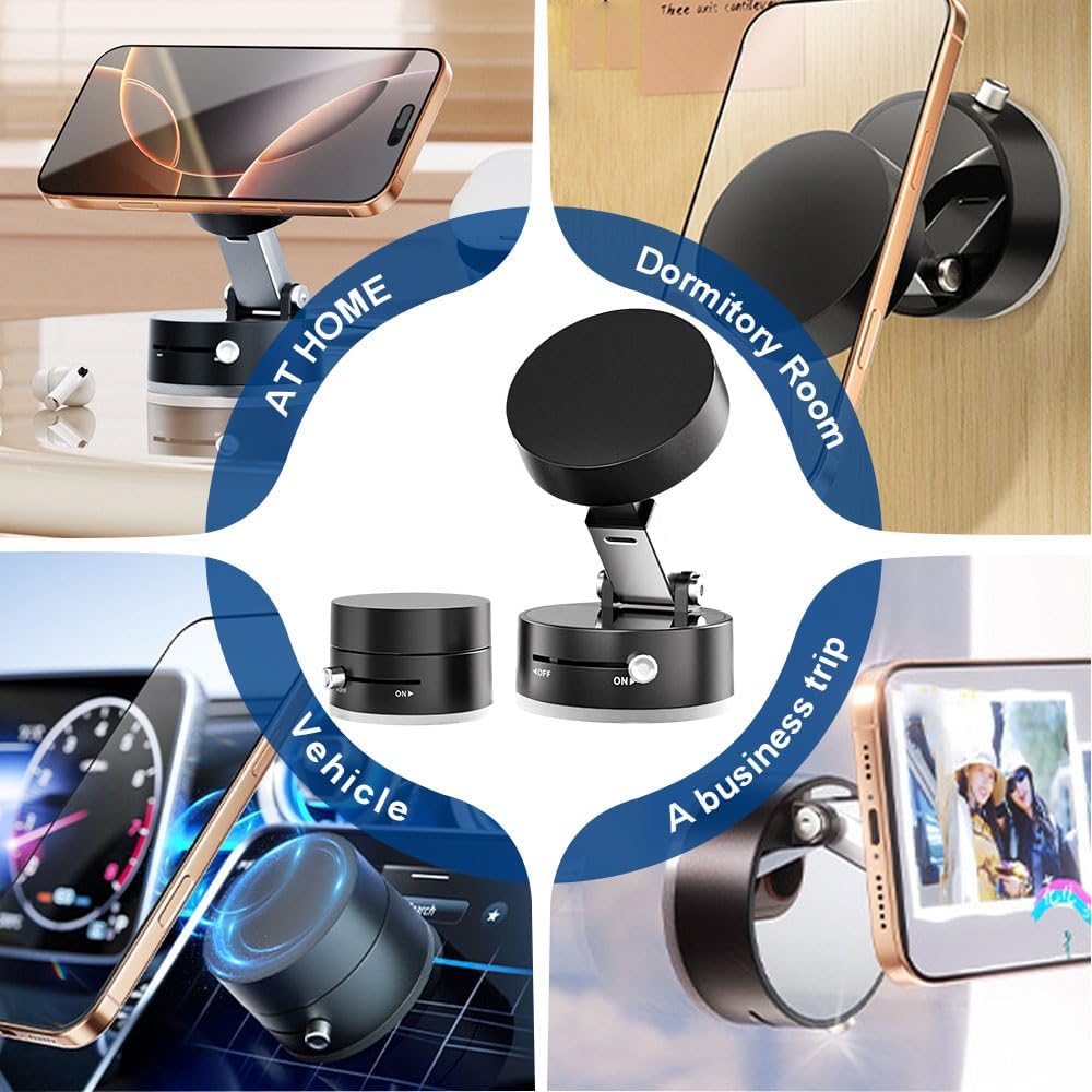Foldable Magnetic Suction Phone Holder