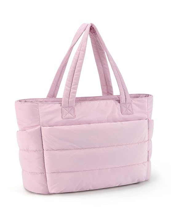 Soft Quilted Puffer Tote Bag