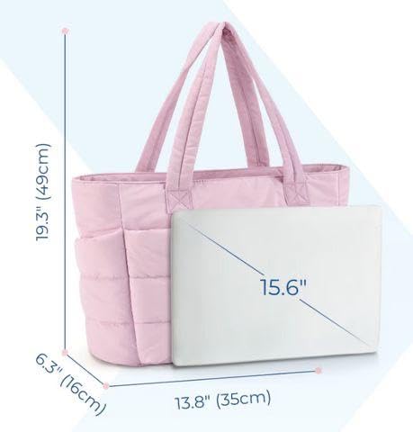 Soft Quilted Puffer Tote Bag