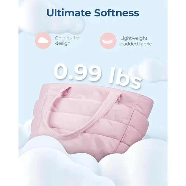 Soft Quilted Puffer Tote Bag
