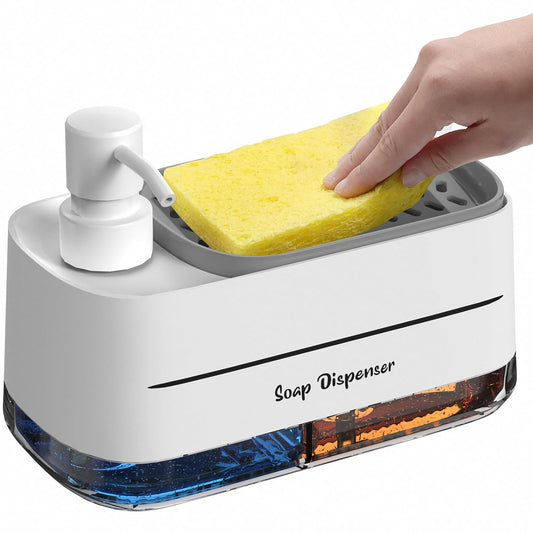 4-in-1 Soap Dispenser Set with Sponge Holder