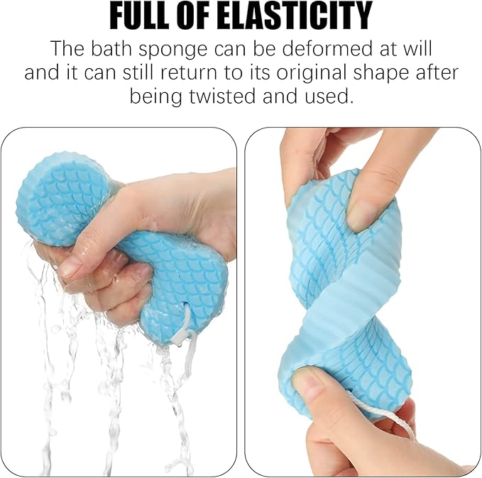 Exfoliating Bath Sponge Set (Set of 3)