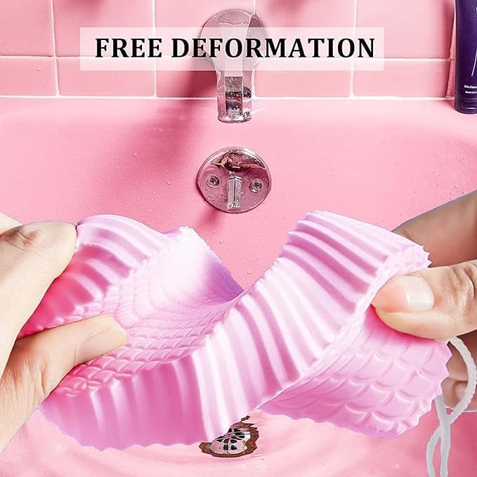 Exfoliating Bath Sponge Set (Set of 3)