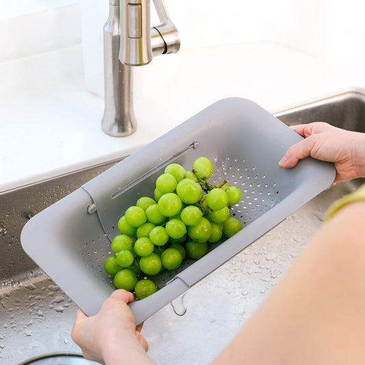 Over the Sink Colander Strainer Basket