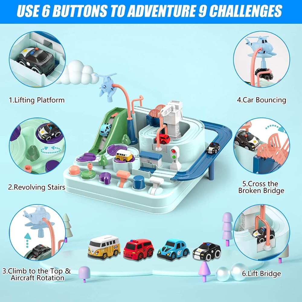Interactive Race Car Track Toy